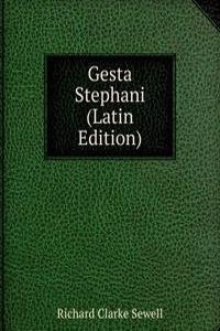 Gesta Stephani (Latin Edition)