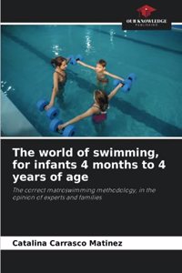 The world of swimming, for infants 4 months to 4 years of age