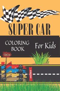 Super Car Coloring Book For Kids