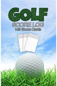 Golf Score Log 149 Score Cards