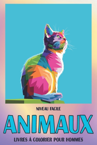 Livres à colorier pour hommes - Niveau facile - Animaux