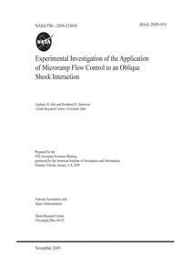 Experimental Investigation of the Application of Microramp Flow Control to an Oblique Shock Interaction