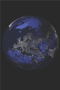Planet Erde im Weltall Notizbuch