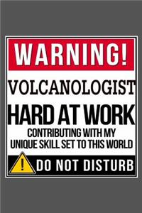 Warning Volcanologist Hard At Work