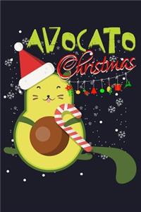 Avocato Christmas: Blank Paper Sketch Book - Artist Sketch Pad Journal for Sketching, Doodling, Drawing, Painting or Writing