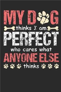 My dog thinks I am perfect