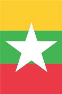 Myanmar Travel Journal - Myanmar Flag Notebook - Burmese Flag Book