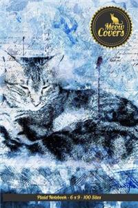 Meow Covers Plaid Notebook - 6 X 9 - 100 Sites