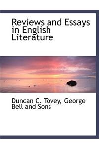 Reviews and Essays in English Literature