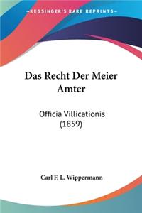 Recht Der Meier Amter