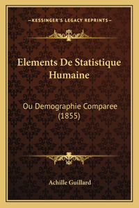 Elements De Statistique Humaine