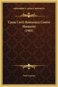 Causa Curri-Romanazzi Contro Masanotti (1903)