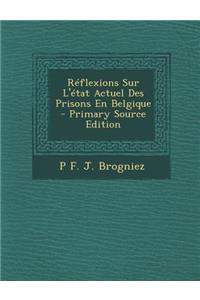 Reflexions Sur L'Etat Actuel Des Prisons En Belgique