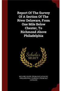 Report of the Survey of a Section of the River Delaware, from One Mile Below Chester, to Richmond Above Philadelphia