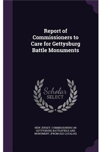 Report of Commissioners to Care for Gettysburg Battle Monuments