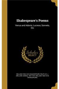 Shakespeare's Poems