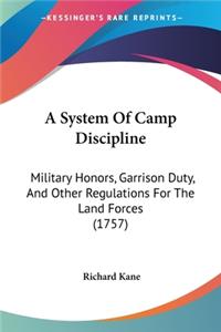 System Of Camp Discipline