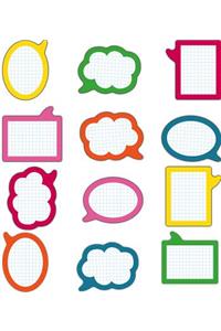 School Pop Speech Bubbles Cut-Outs