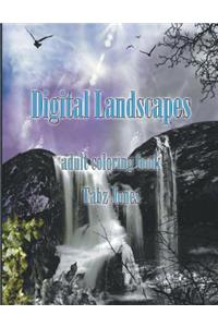 Digital Landscape Adult Coloring Book