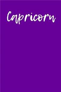 Capricorn: Blank Lined Journal