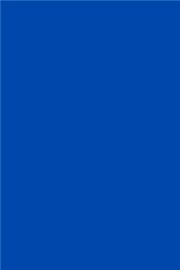 Journal Cobalt Blue Color Simple Plain Cobalt Blue