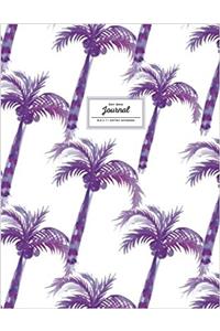 Dot Grid Journal: Purple Palm Trees Notebook (Florida Journal)