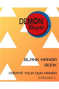 Blank comic book Demon Slayer