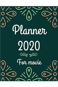 Planner 2020 for movie