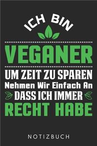 Ich Bin Veganer Um Zeit Zu Sparen Nehmen Wir Einfach An Dass Ich Immer Recht Habe