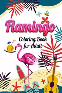 Flamingo Coloring Book for Adult