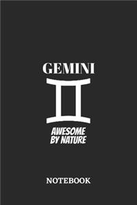 Gemini Awesome by Nature Notebook