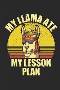 My llama at my lesson plan