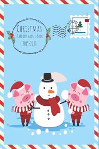 Christmas Card List and Address Book 2019-2028