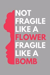 Not Fragile Like A Flower Fragile Like A Bomb