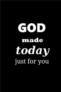 2020 Weekly Planner Inspirational Saying God Made Today Just For You 134 Pages