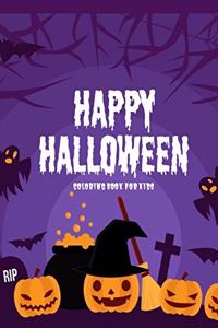 Happy Halloween Coloring Book For Kids