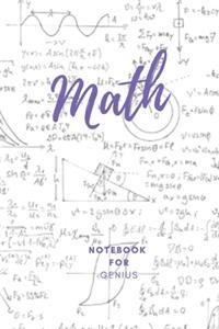 Math Notebook for Genius