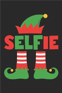 sELFie Notebook - Funny Christmas Elf Journal - Selfie Diary