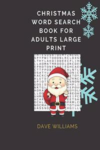 Christmas Word Search Book For Adults Large Print
