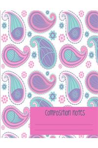 Paisley Lined Composition Notes