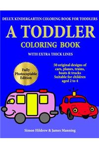 Delux Kindergarten Coloring Book for Toddlers