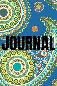 Paisley Background Lined Writing Journal Vol. 19