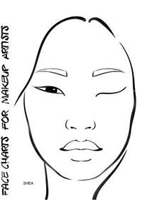 Face Charts for Makeup Artists Shea