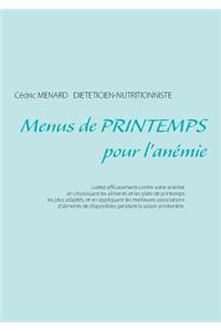 Menus de printemps pour l'anémie