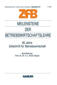 Meilensteine Der Betriebswirtschaftslehre