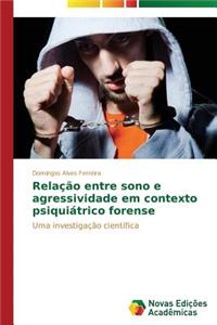 Relação entre sono e agressividade em contexto psiquiátrico forense