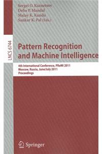 Pattern Recognition and Machine Intelligence