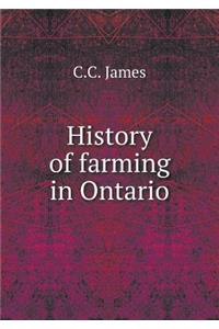 History of Farming in Ontario