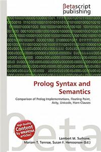 PROLOG Syntax and Semantics