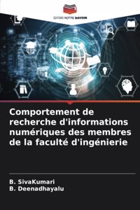 Comportement de recherche d'informations numériques des membres de la faculté d'ingénierie